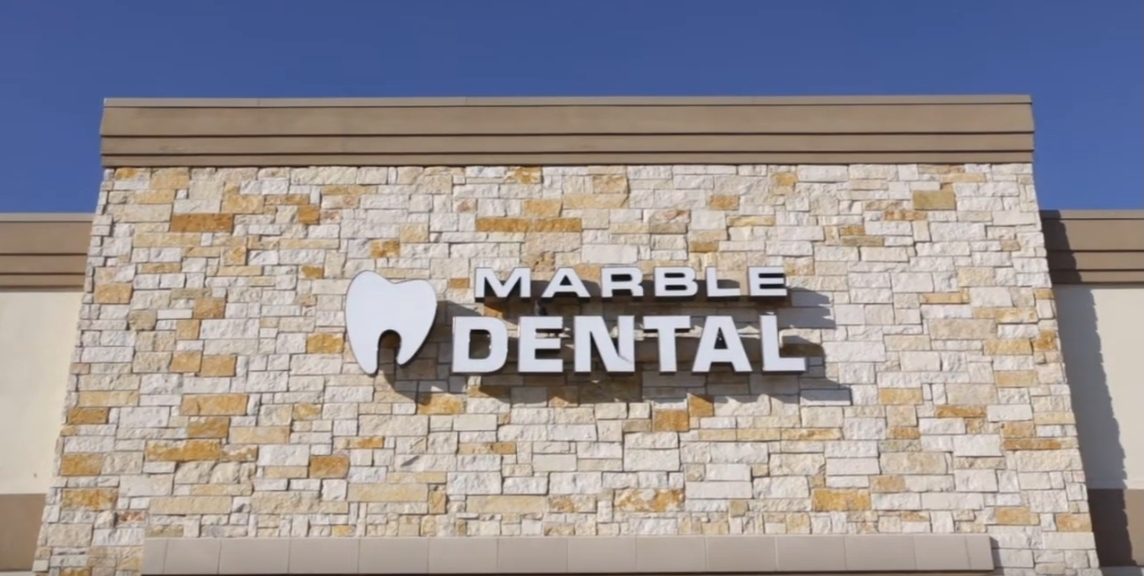 outside view of Marble Dental office in McKinney