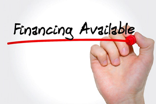 financing available written in marker