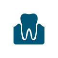 Animated teeth and gums icon