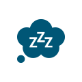 Animated cloud with zzzz's icon