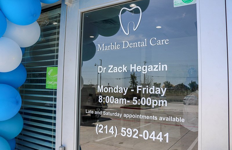 Marble Dental McKinney front entryway