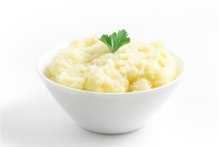 Mashed potatoes, a no-chew food for after oral surgery