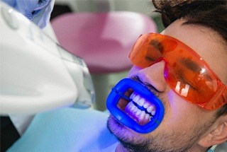in-office teeth whitening