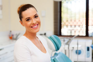 woman at dentist