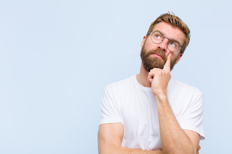 young man with concentrated look