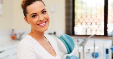 woman at dentist