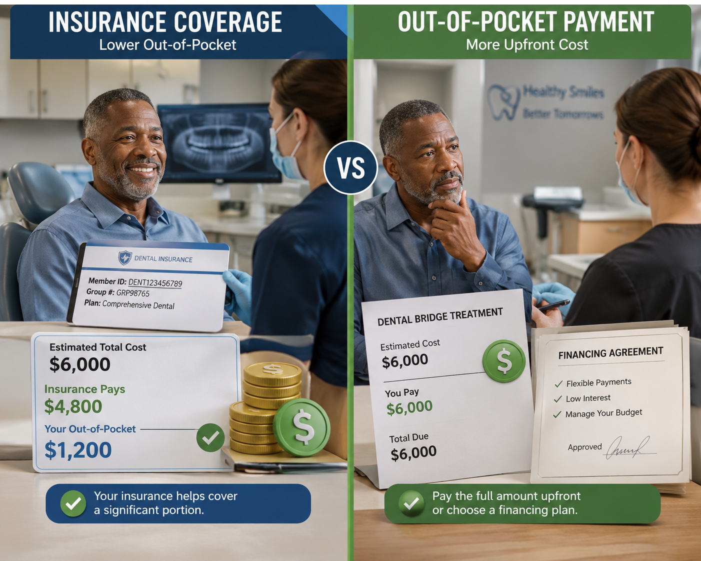 Bridge vs Implant Cost Comparison