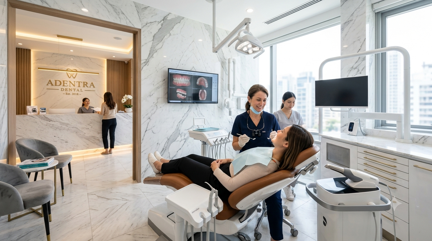 Modern Marble Dental clinic offering affordable dental crown treatment.